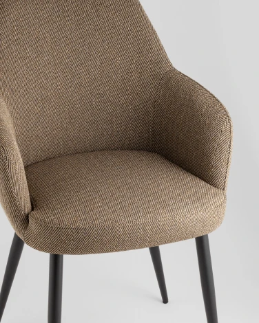 Стул обеденный Katys оливково-бежевый елочка Stool Group УТ000042063