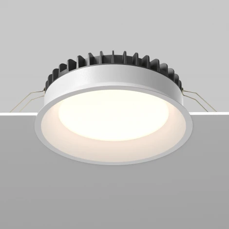 Встраиваемый светильник 24W Maytoni Okno DL055-24W3-4-6K-W (LED, 220V, круглые, IP44)