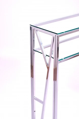 Консольный стол AllConsoles 1094-CS clear серебряный