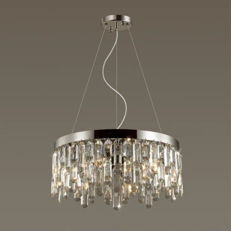 Подвесная люстра Odeon Light Semura 4985/6 (220V, хрусталь, на тросе, круглые)