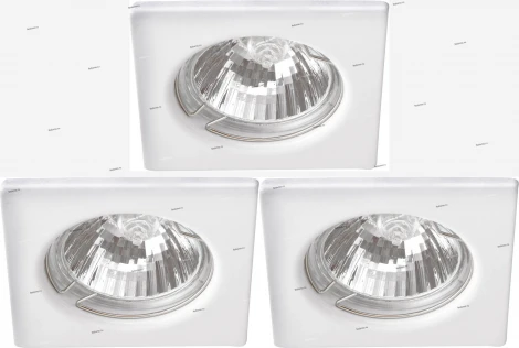 Встраиваемый точечный светильник Arte Lamp Quadratisch A2210PL-3WH