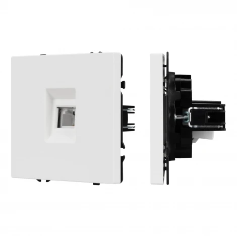 Механизм телефонной розетки SCT-NOBE-MTL1-SFPL-WH (RJ-11, 4C) (Arlight, Белый кварц) 054300