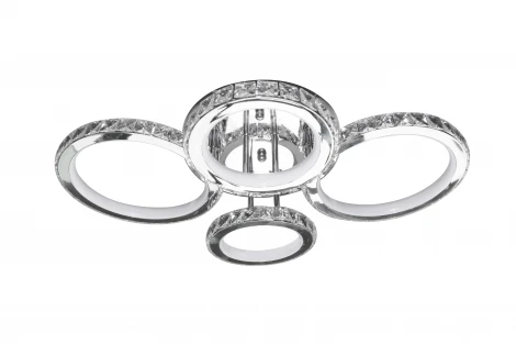 Потолочная люстра Natali Kovaltseva INNOVATION STYLE 83009 (регулировка яркости, LED, 220V, пульт управления, умный дом - LampSmart, кольцо)