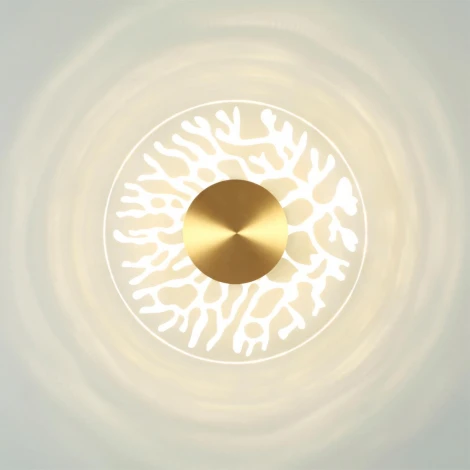Настенный светильник Odeon Light Solaris 6627/9WL MIDCENT античная бронза/металл/акрил IP20 LED 9W 3000K 220V (круглые)