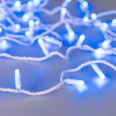 Светодиодная гирлянда ARD-STRING-CLASSIC-20000-WHITE-200LED-MILK-SYNC RGB (230V, 13W, RF ПДУ, 3000) (Ardecoled, IP65) 064840