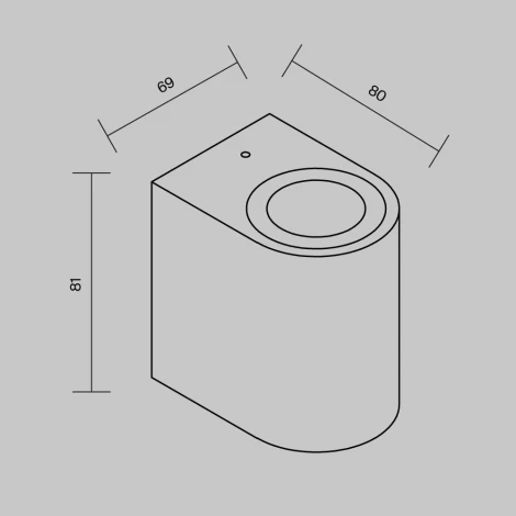 Архитектурная подсветка Maytoni Slat O044WL-01B (220V, IP54)