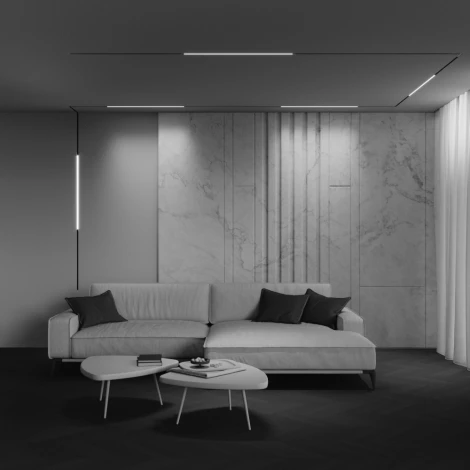 Трековый светильник низковольтный светодиодный 48V 18W Maytoni Technical Basis TR240-2-18W4K-B