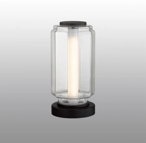 Настольная лампа Odeon Light Jam 5409/10TL черный/прозрачный/металл/стекло/акрилLED 10W 3000K 700Лм (220V, выключатель, круглые)