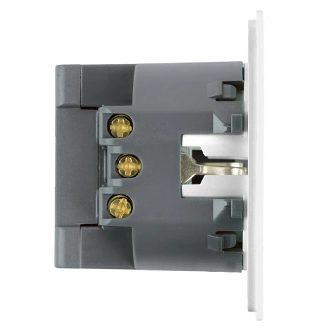 Розетка 1-местная з/ш с/з 16А + USB + Type C (механизм) 250В 20W RST16-3119-01 белая магнолия Stekker Мия 50438
