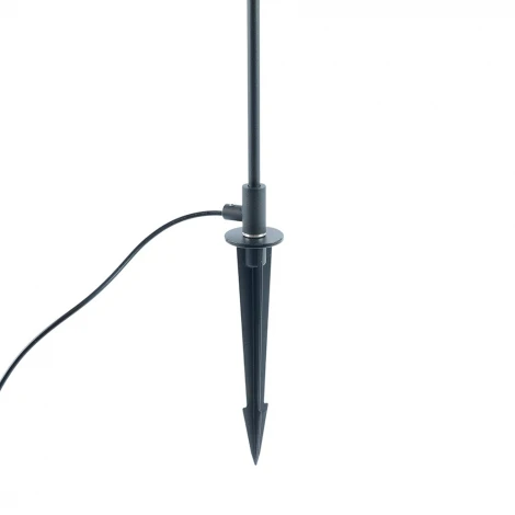 Грунтовый уличный светильник светодиодный DH2101 1W DC24V низковольтный 3000K черный/золотой Feron Камыш 52190