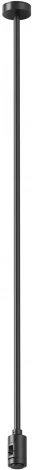 Крепление потолочное Long 700мм с вводом питания Flarity черный Maytoni Accessories for tracks Flarity TRA159C-B1-B (24V)