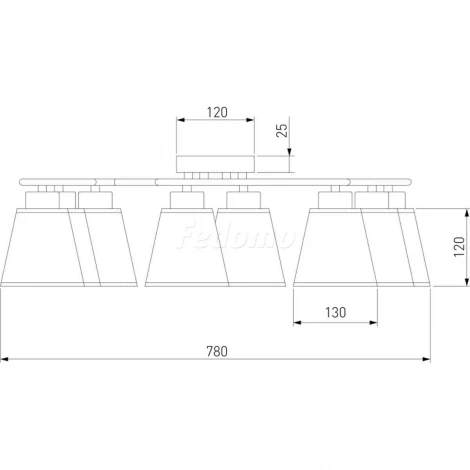 Потолочная люстра Eurosvet Phortos 60075/8 античная бронза