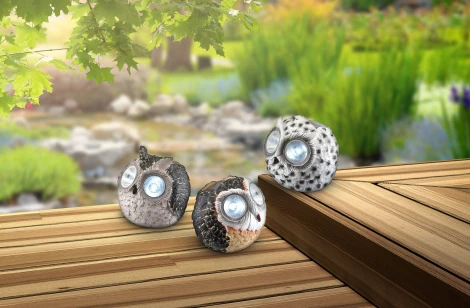 Газонная световая фигура Globo Сова 33355-12