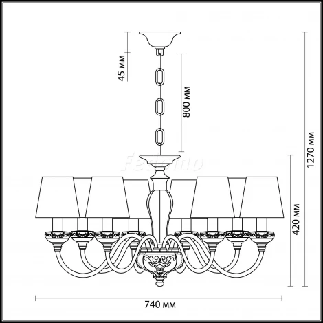 Подвесная люстра Odeon Light Marea 3948/8