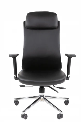 Офисное кресло Chairman 500LUX Россия экокожа черный 7184480