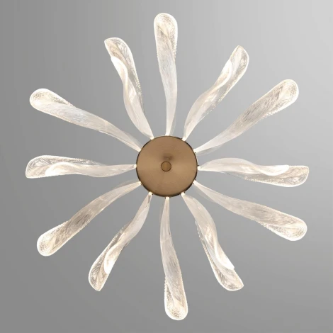 Подвесная люстра Odeon Light Siama 5089/80L под латунь/прозрачный/акрил LED 80W 3500K (220V, на цепи)