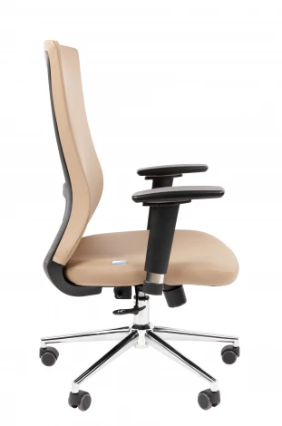 Офисное кресло Chairman 500LUX Россия экокожа бежевый БП 7210651