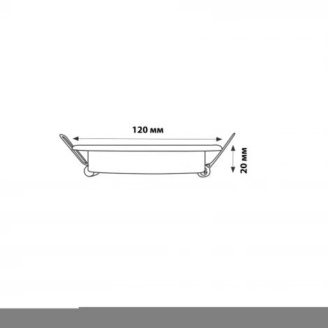 Встраиваемый точечный светильник Fametto Luciole DLS-L158 GX53 CHROME/MATT CLEAR (220V, круглые)