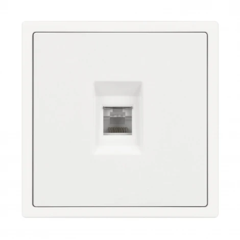 Розетка ARL NOBE компьютерная софт-тач белый кварц SCT-MPC1-SFPL-WH (RJ-45, CAT6) (Arlight,) 054304(1)