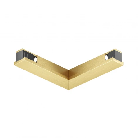 Коннектор для трека Denkirs Shine Base TR5723-SB 90° потолок-потолок, сатинированная латунь (48V)