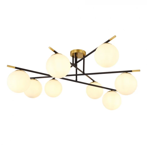 Потолочная люстра на штанге Arte Lamp Alcor A2224PL-8BK