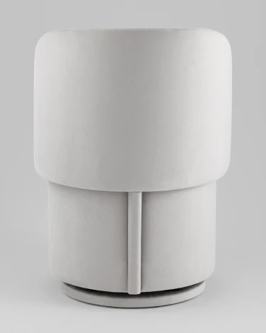 Пуф-трансформер Таунсвилл вращающийся с ящиком велюр светло-серый Stool Group УТ000042266