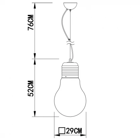 Подвесной светильник Arte Lamp Edison A1403SP-1SS