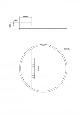 Потолочный светильник Freya Frame FR6084CL-L68B