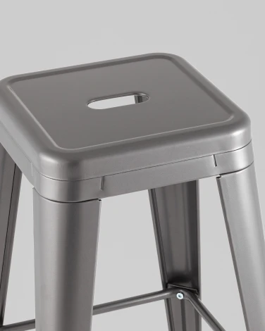 Стул барный TOLIX серебристый матовый KD Stool Group УТ000042110