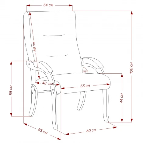 Кресло Дэми Leset 2500000174650