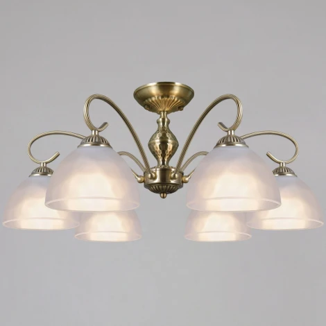 Потолочная люстра на штанге ILLUMICO IL0894-6CSQ-26 AB ELITE