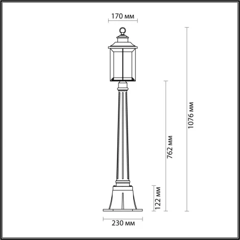 Наземный фонарь Odeon Light Mavret 4961/1F (220V, IP44)
