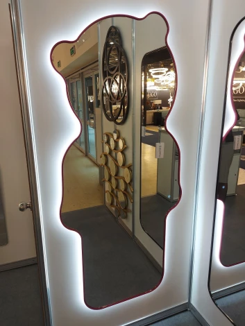 Тэд (Ted) LED Фуксия Зеркало в полный рост в раме с подсветкой Art-Zerkalo SM100LPINK 13970