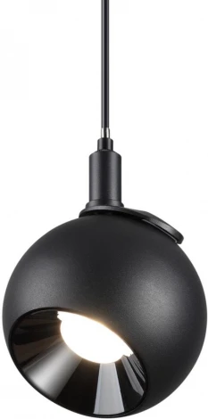 Трековый светильник Novotech Smal 359264 SHINO черный для низковольтного шинопровода IP20 LED 12W 48V 960Лм 3000К (шар)