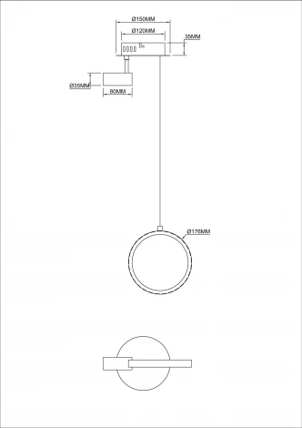 Подвесной светильник светодиодный Freya Airy FR6082PL-L10B