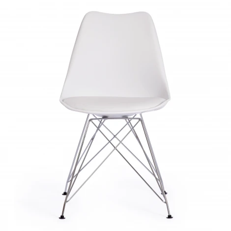 Стул Tulip Iron Chair/Тулип Айрон Чаир (мод.EC-123)/1 шт. в упаковке металл/пластик, 54,5*48*83,5см, white (белый) Tetchair 15419