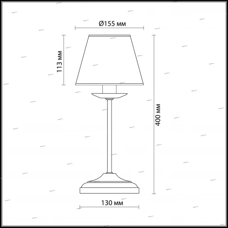 Интерьерная настольная лампа Odeon Light Meisa 2771/1T