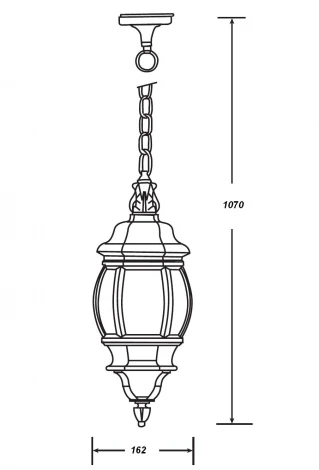 Уличный светильник подвесной Oasis Light America S W 83405S