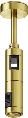 Крепление потолочное двойное Short 78мм Flarity латунь Maytoni Accessories for tracks Flarity TRA156С-D1-BS (24V)