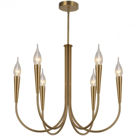 Потолочная люстра на штанге ILLUMICO IL0441-6P-79 BRASS VASE
