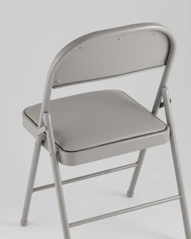 Стул складной GJ-22 серый иск.кожа 6 шт. Stool Group УТ000043174