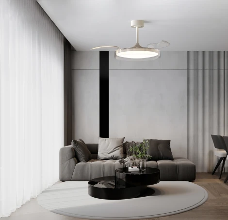 Потолочная люстра с вентилятор Mantra Glass Fan 9525