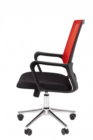 Офисное кресло Chairman 606 Россия TW красный хром 7215750