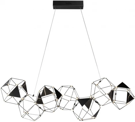 Подвесная люстра Odeon Light Trellis 5087/32L черный хром/металл LED 32W 4000K 1900Лм (220V, на тросе)