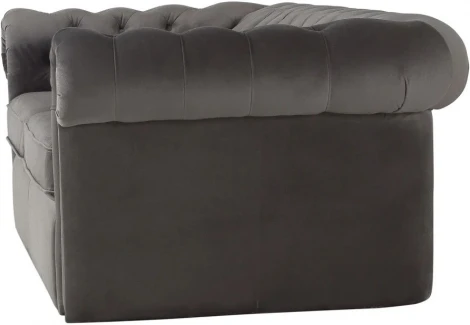 Диван Chesterfield ОГОГО (арт.344289), (Ткань/Серый)