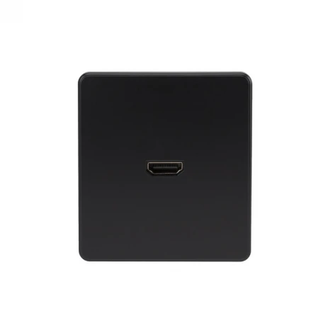 Розетка HDMI с/у оникс Kranz Round KR-78-0730-3