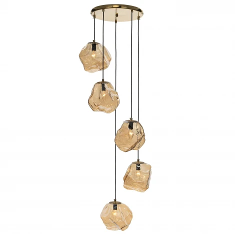 Подвесной светильник Citilux Rocka CL247086 янтарный