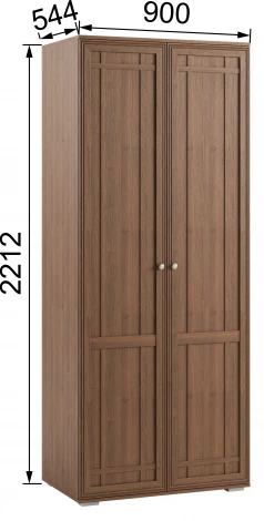 Шкаф двухстворчатый РШ-23 Ричард, орех донской ТЭКС 00-00012658