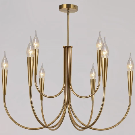 Потолочная люстра на штанге ILLUMICO IL0441-9P-79 BRASS VASE