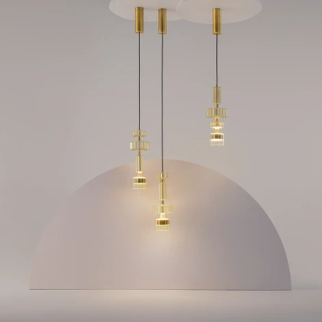 Подвесной светильник Maytoni Level MOD253PL-L18BS3K1 (LED, 220V, на проводе, круглые)